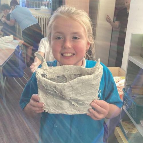Viking longboat sculptures